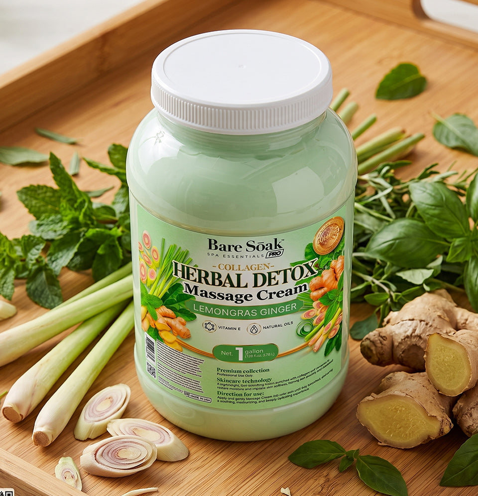 Lemongrass Herbal Detox • Collagen Massage Cream