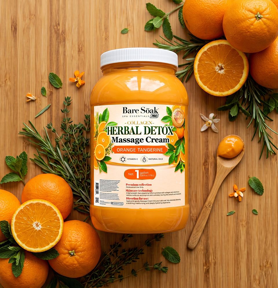 Orange Tangerine Herbal Detox • Collagen Massage Cream