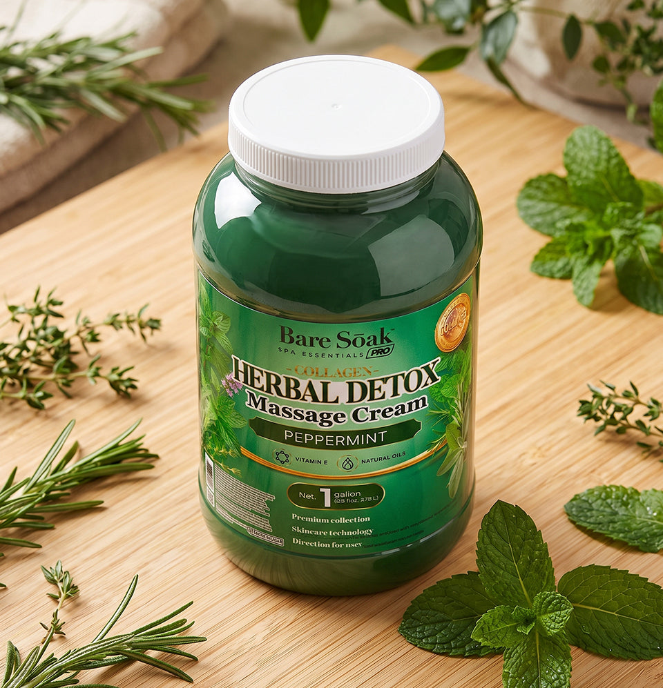 Peppermint Herbal Detox • Collagen Massage Cream