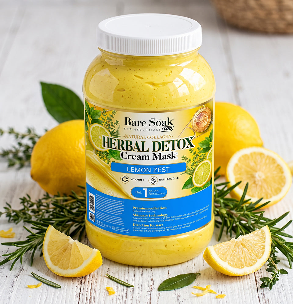 Lemon Zest Herbal Detox • Collagen Cream Mask