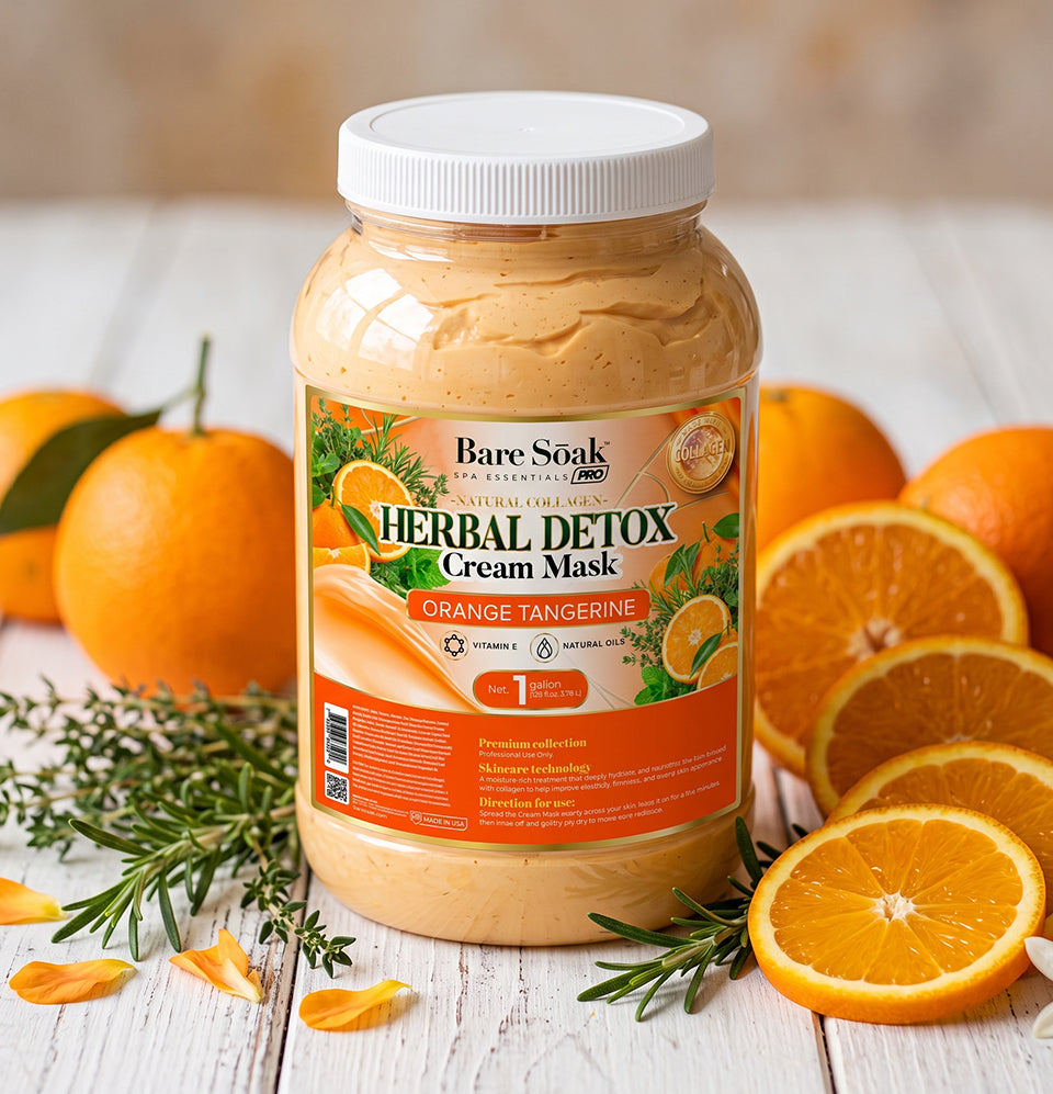 Orange Tangerine Herbal Detox • Collagen Cream Mask