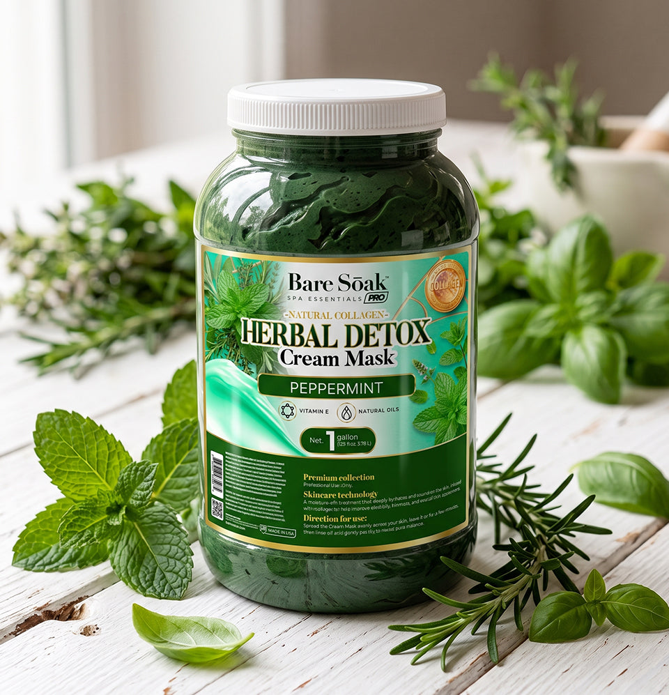 Peppermint Herbal Detox • Collagen Cream Mask