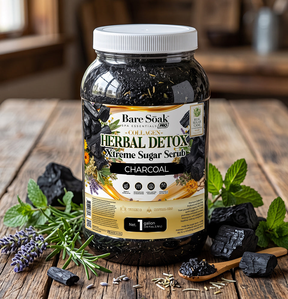 Charcoal Herbal Detox • Xtreme Sugar Scrub