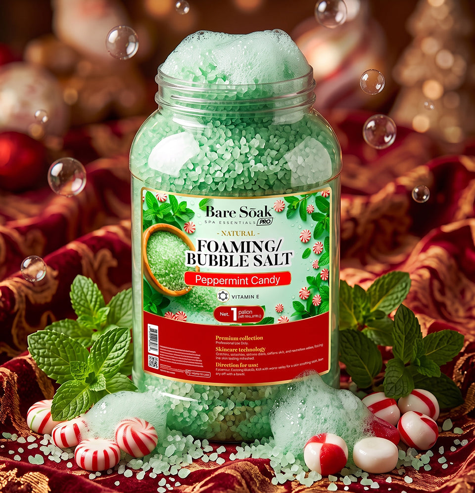 Peppermint Candy • Gallon Foaming Ocean Salt